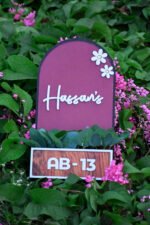 House Name Planter Aqua Green,Lavender,Maroon